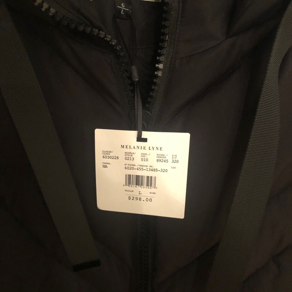 Black quilted winter coat - Picture 3 of 6